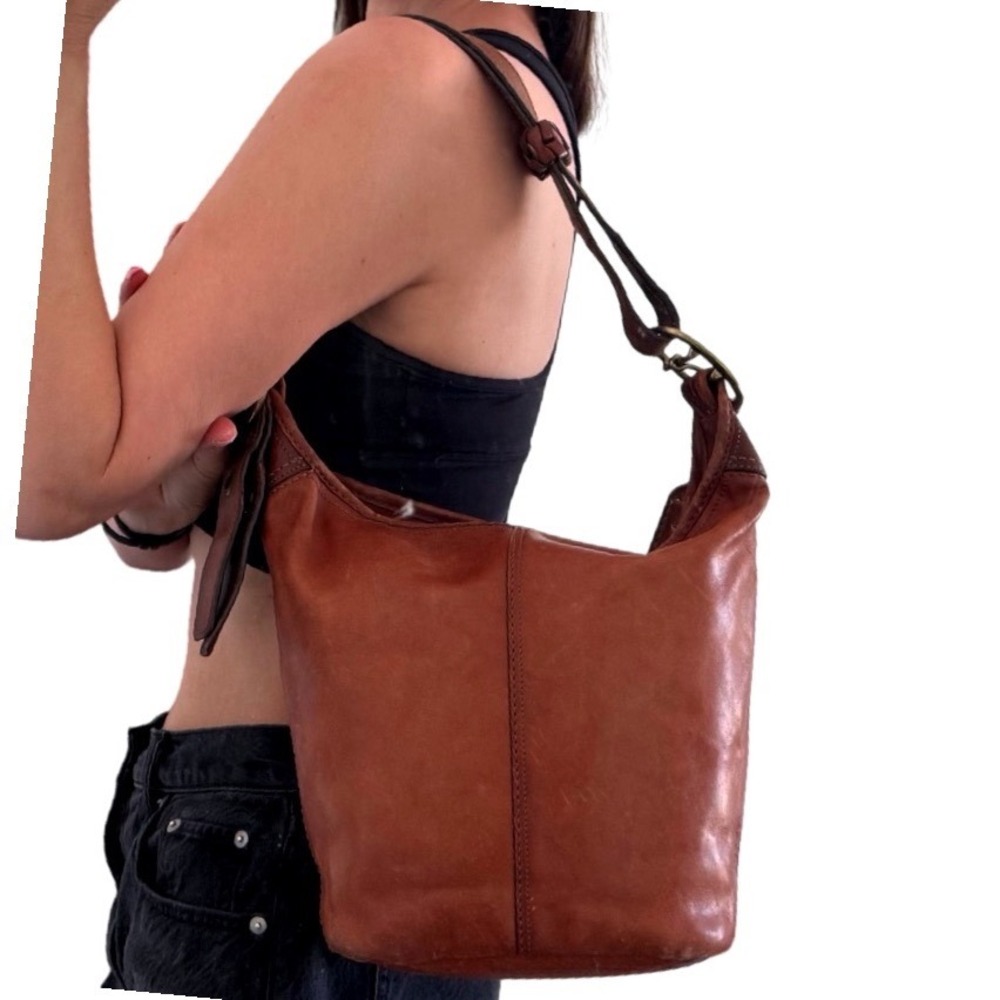 Vintage Coach Bleecker Duffle Bag Hobo Purse Shoulder Brown Tan Leather Y2K 2007 - Picture 16 of 16